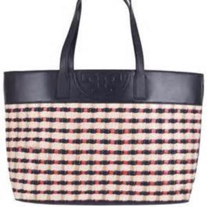 Tory Burch Soft Straw Woven Multi East West Tote